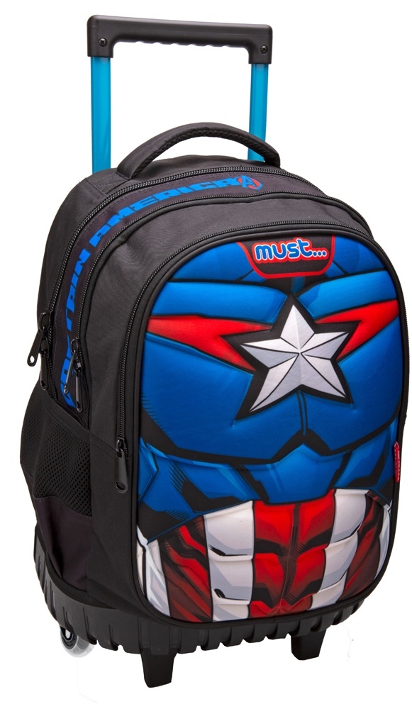 Τσάντα τρόλλευ δημοτικού Avengers Captain America