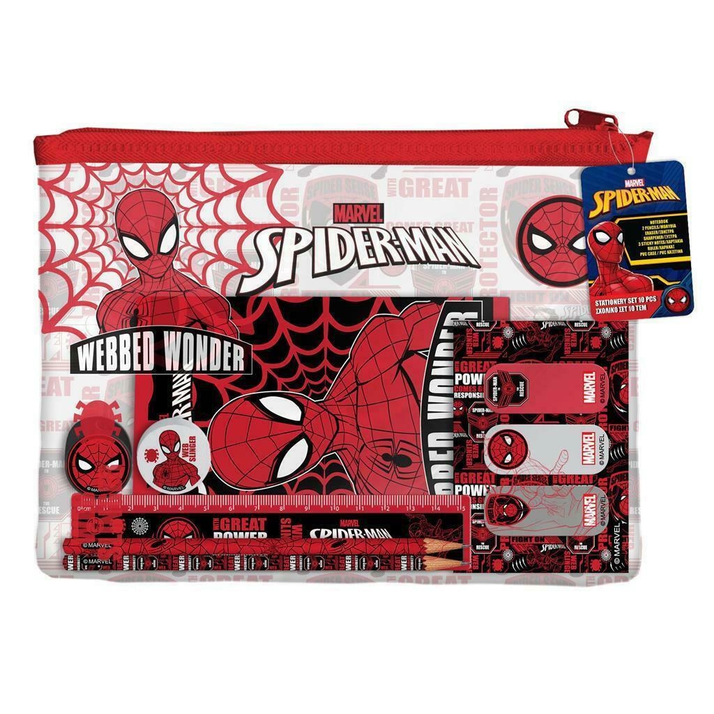 Σχολικό σετ σε pvc κασετίνα Spiderman