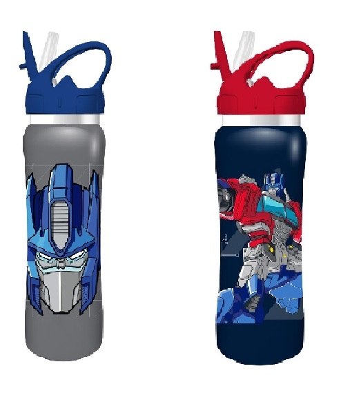 Παγούρι ανοξείδωτο 500ml με καλαμάκι Transformers