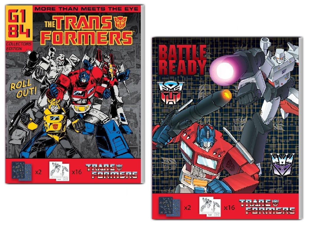 Βιβλίο ζωγραφικής με αυτοκόλλητα Transformers