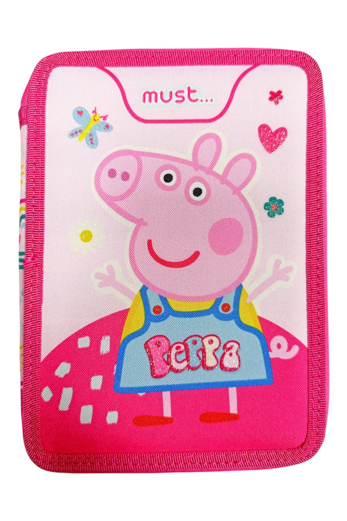Κασετίνα διπλή γεμάτη Peppa Pig
