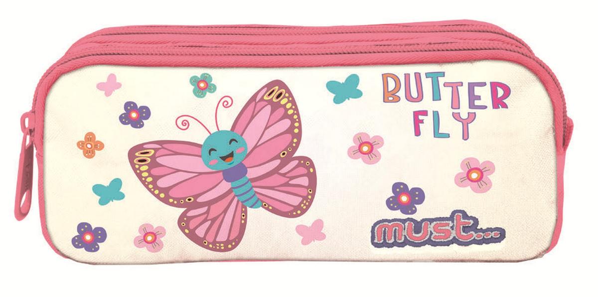Κασετίνα με 2 θήκες  Butterfly