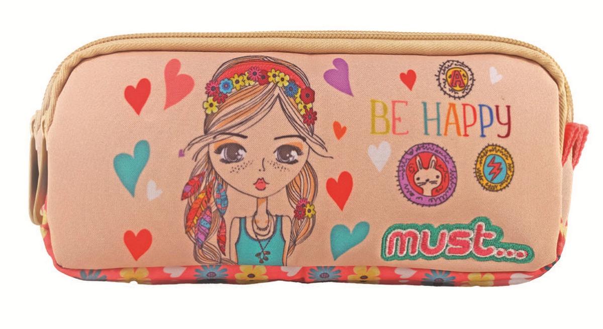 Κασετίνα με 2 θήκες  Be Happy