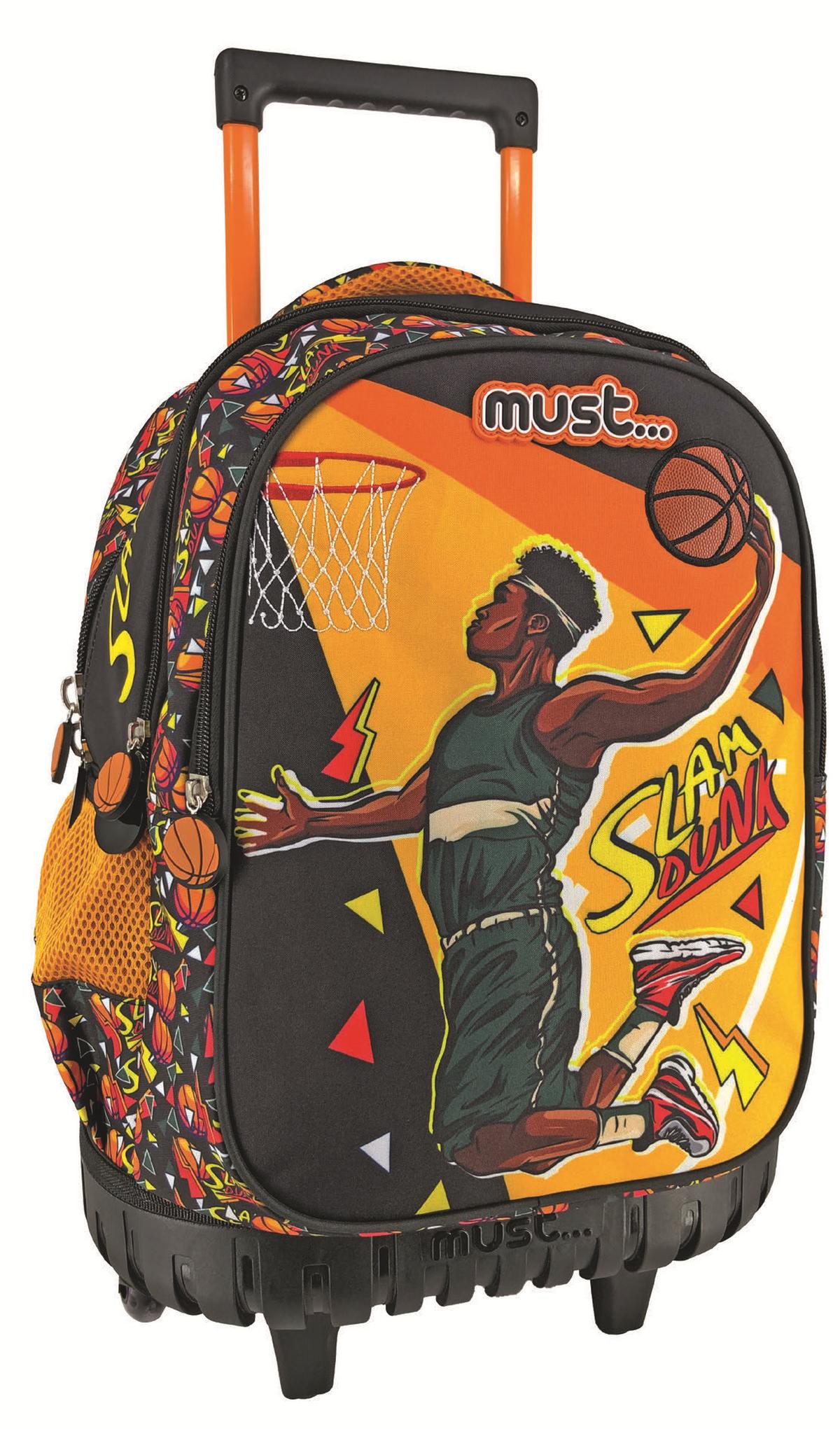 Τσάντα τρόλλευ δημοτικού Slam Dunk