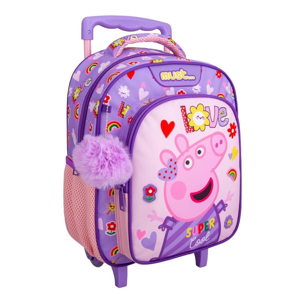 Τσάντα τρόλεϊ νηπιαγωγείου Peppa Pig Τσάντα τρόλεϊ νηπιαγωγείου Peppa Pig