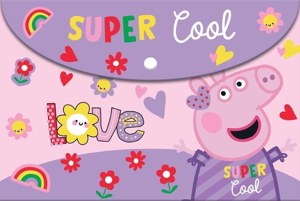 Φάκελος με κουμπί Α4 Peppa Pig