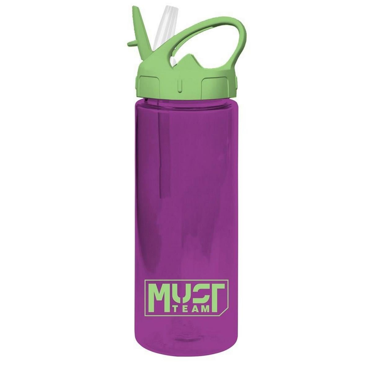 Παγούρι αλουμινίου 500ml με καλαμάκι Purple