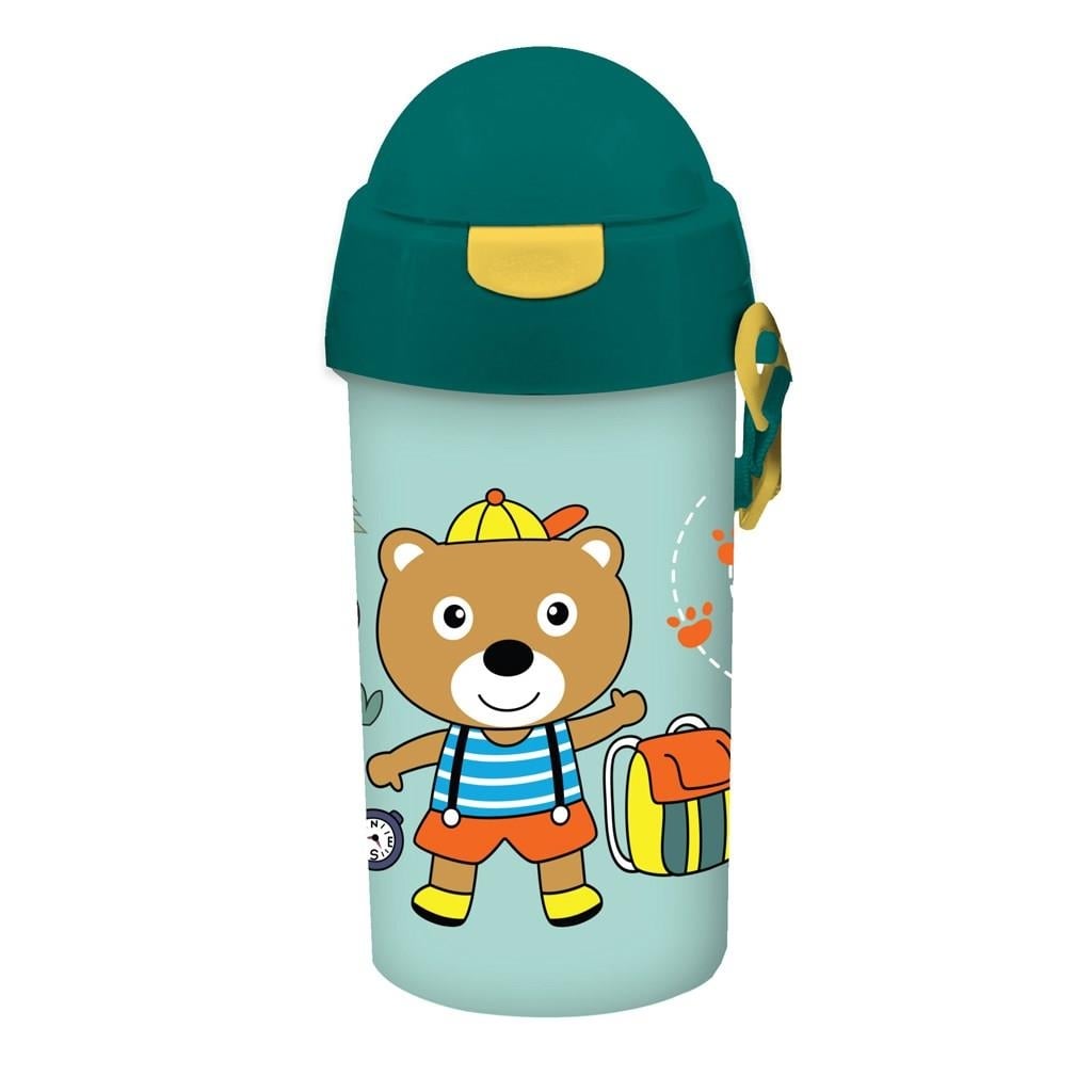 Παγούρι πλαστικό με καλαμάκι 500 ml - Camping