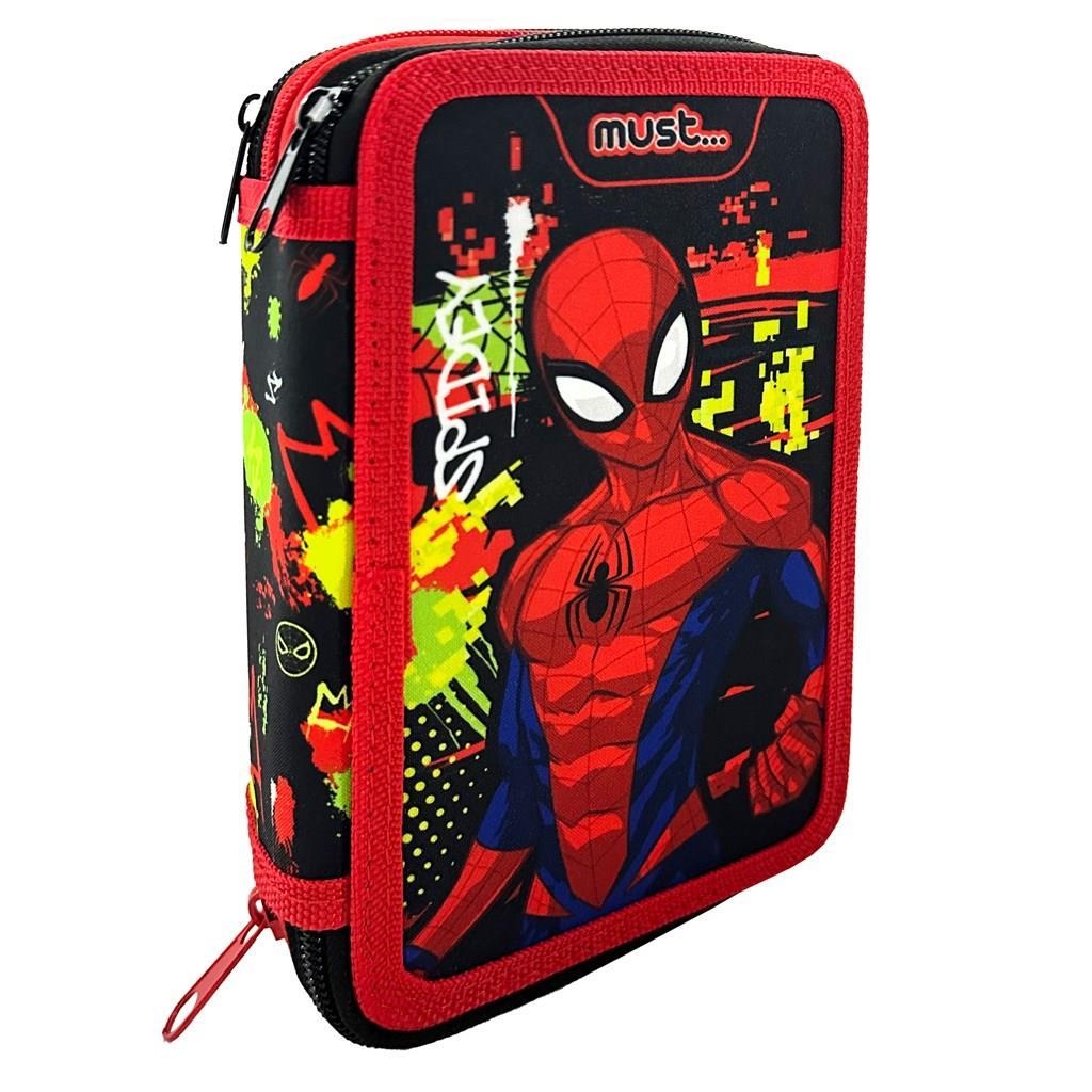 Κασετίνα τριπλή γεμάτη Spiderman