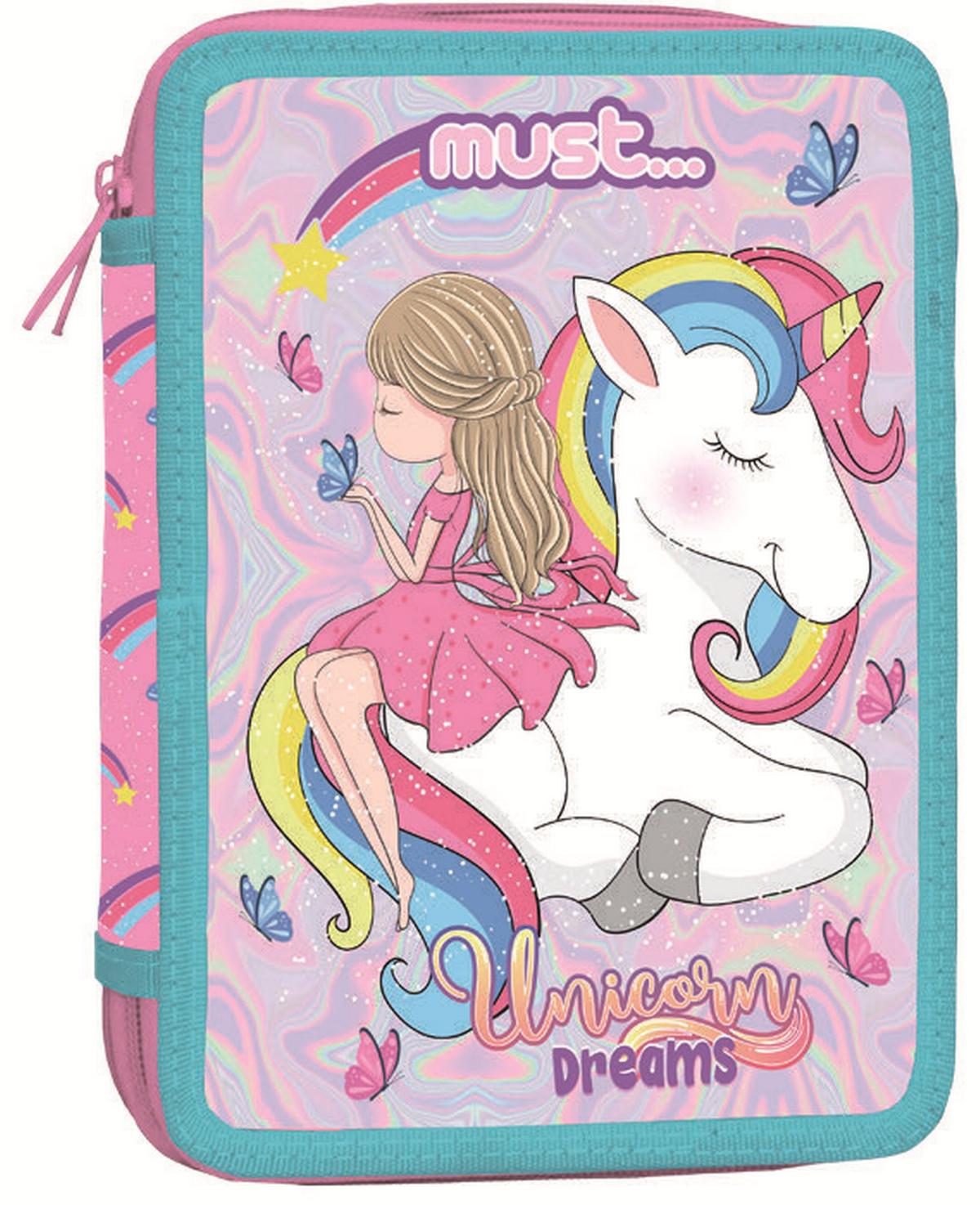 Κασετίνα διπλή γεμάτη Unicorn Dreams