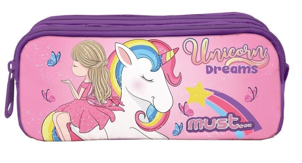 Κασετίνα με 2 θήκες  Unicorn Dreams
