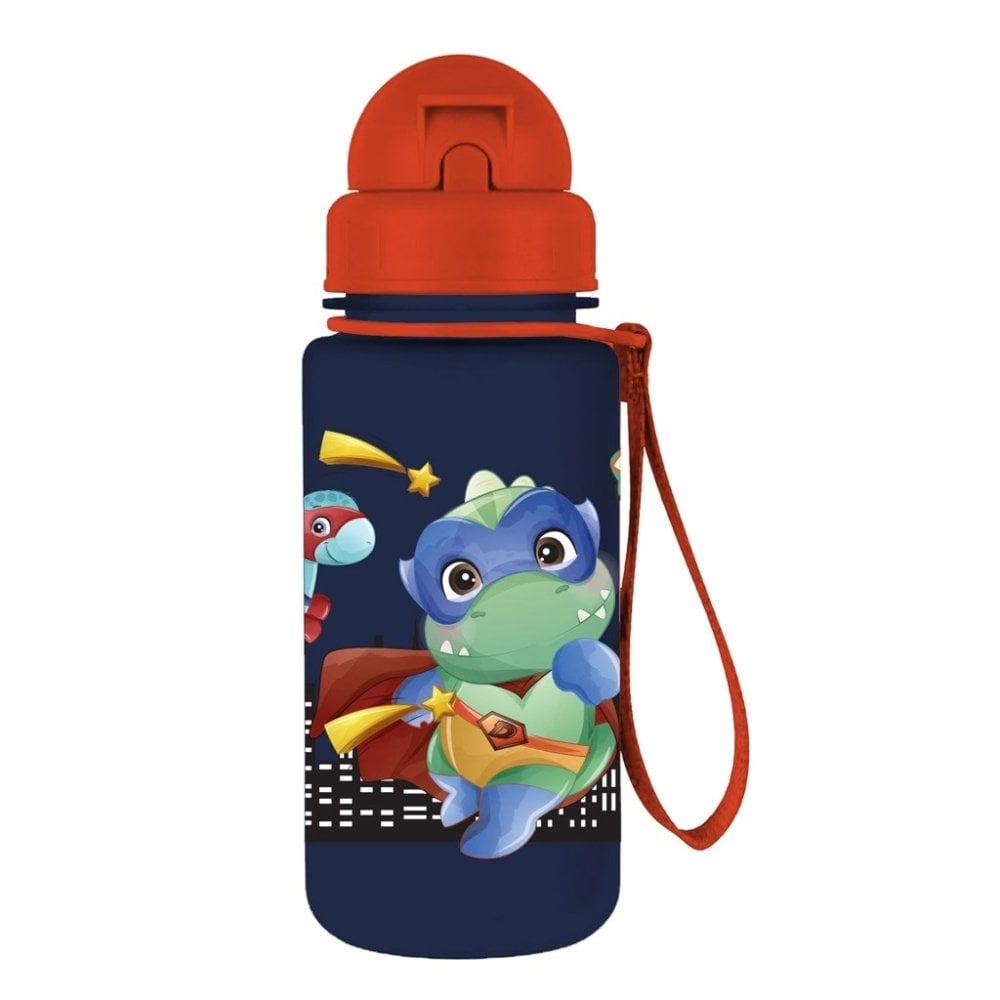 Παγούρι πλαστικό με καλαμάκι 400ml - Dino