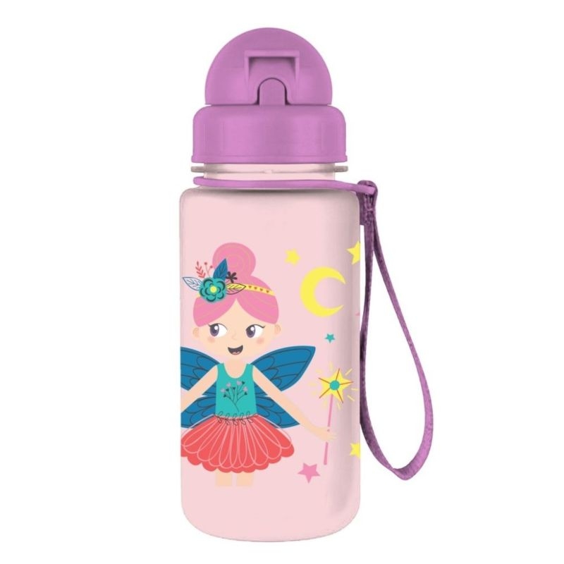 Παγούρι πλαστικό με καλαμάκι 400ml - Butterfly