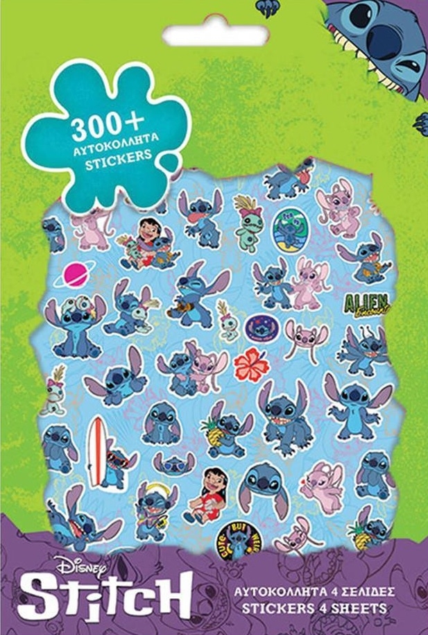 Αυτοκόλλητα σε Μπλοκ 300 τμχ - Stitch