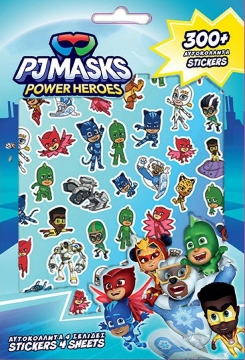 Αυτοκόλλητα σε Μπλοκ 300 τμχ - Pj Masks