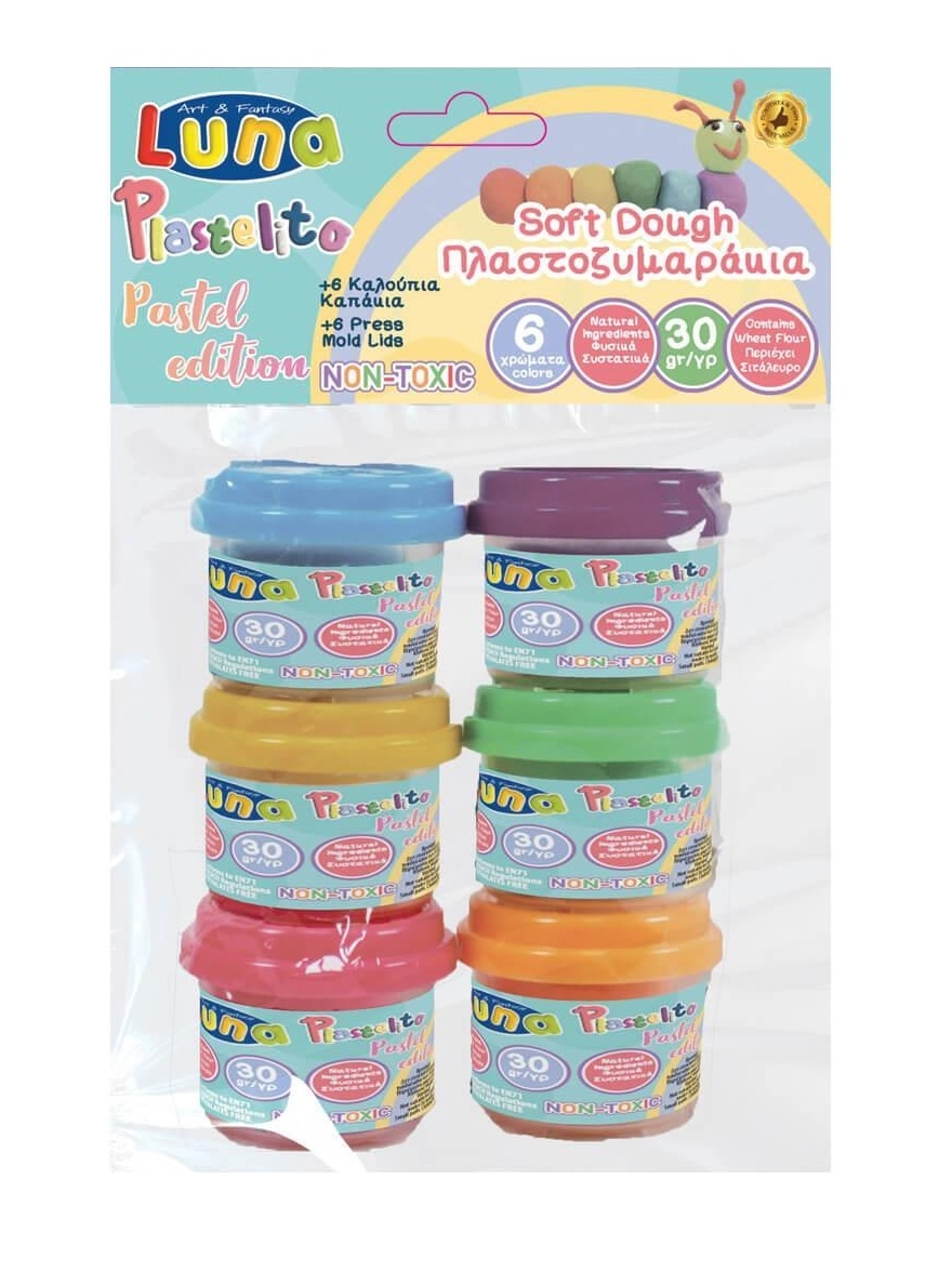 Πλαστοζυμαράκια 6 χρώματα Pastel