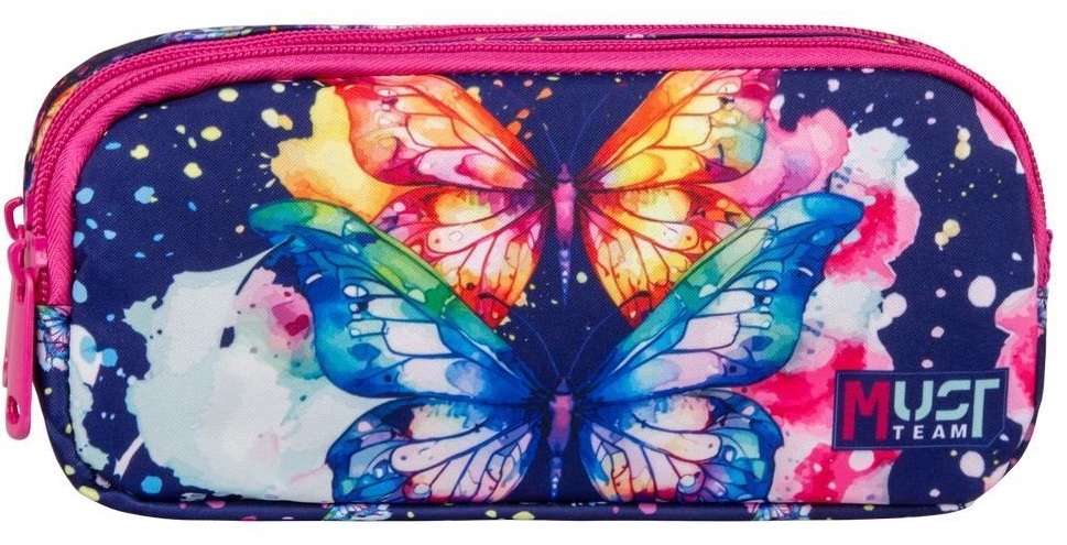 Κασετίνα με δύο θήκες Must - Butterfly