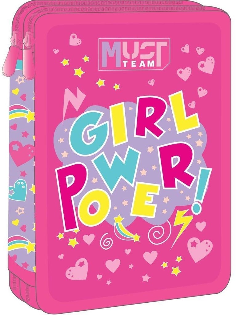 Κασετίνα διπλή γεμάτη Must - Girl Power