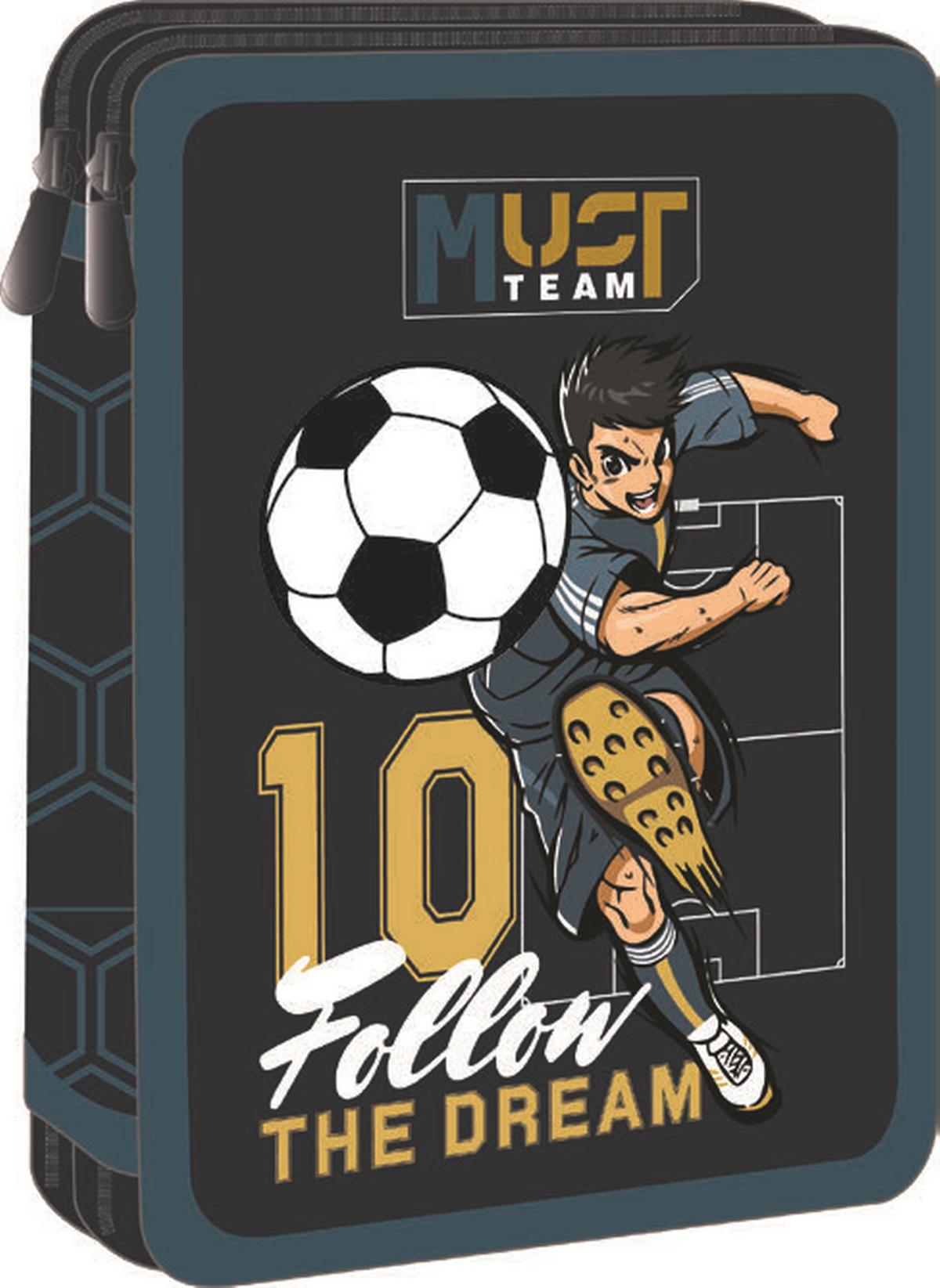 Κασετίνα διπλή γεμάτη Must - Football