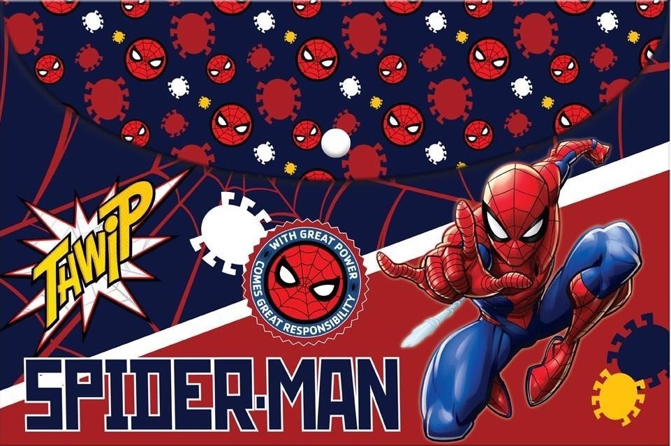Φάκελος με κουμπί Α4 Spiderman