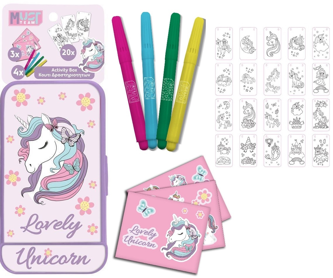 Κουτί δραστηριοτήτων Lovely Unicorn