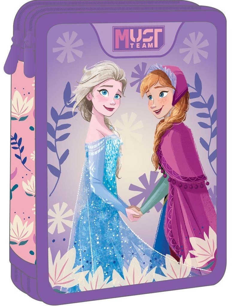 Κασετίνα διπλή γεμάτη  Frozen - Sisters