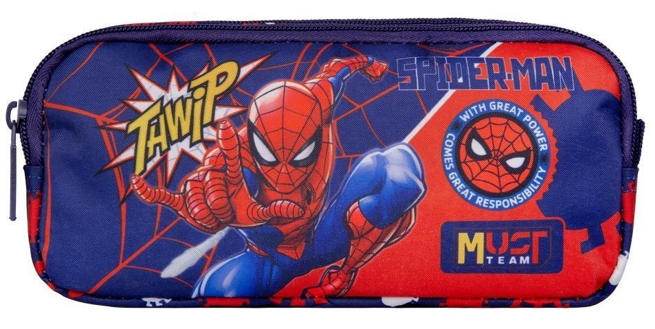 Κασετίνα με δύο θήκες Spiderman - Thwip