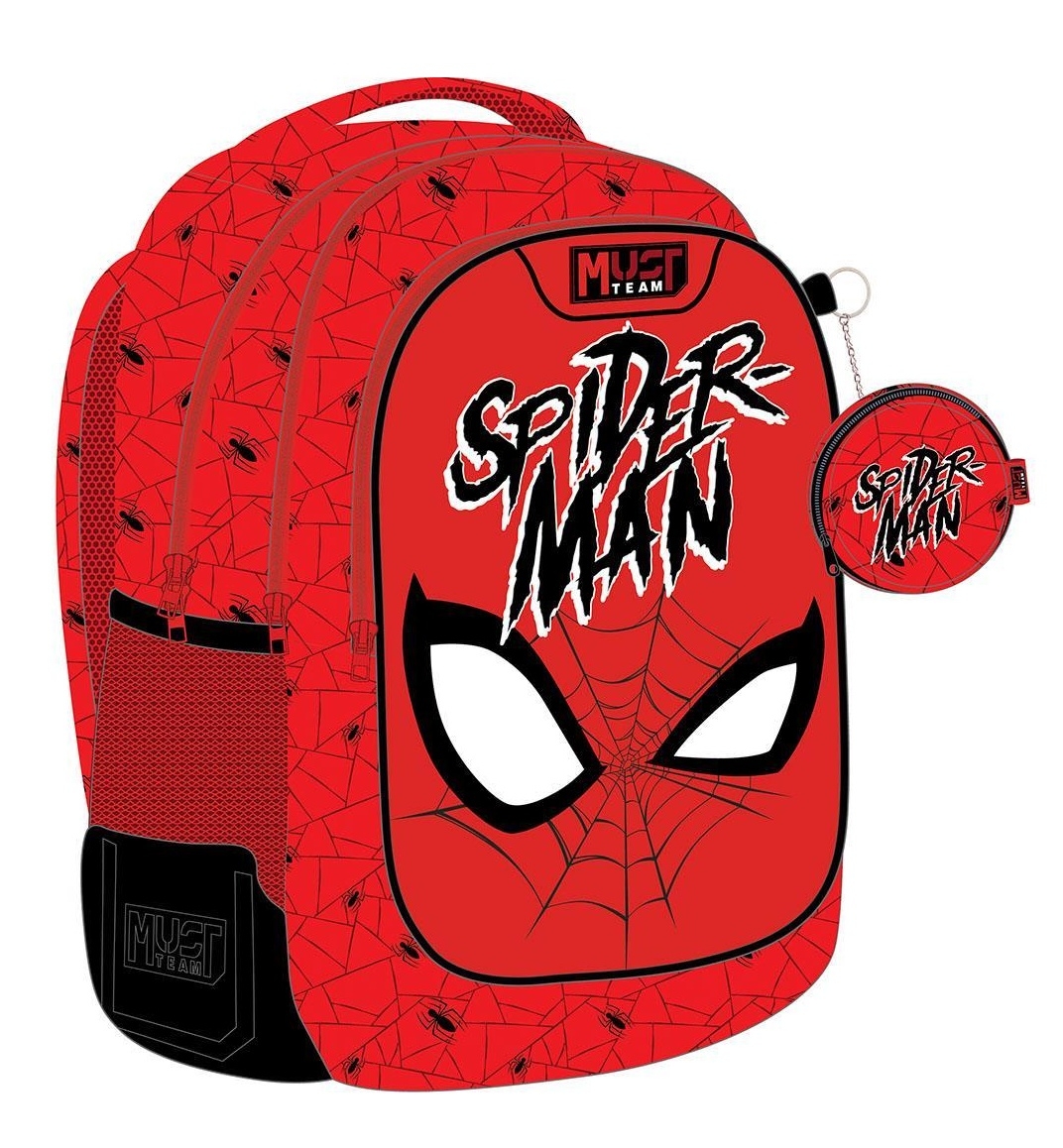 Τσάντα Πλάτης Δημοτικού Must - Spiderman Web