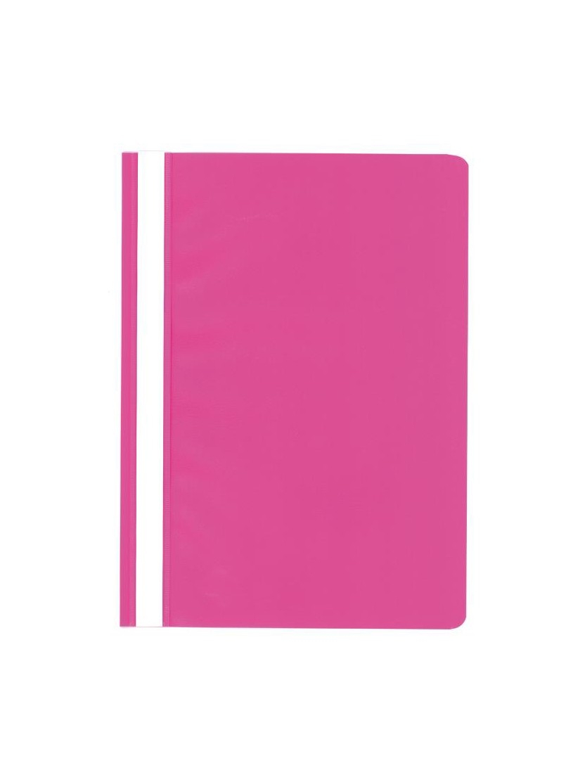 Ντοσιέ πλαστικο με έλασμα pp (Flat Files) ροζ