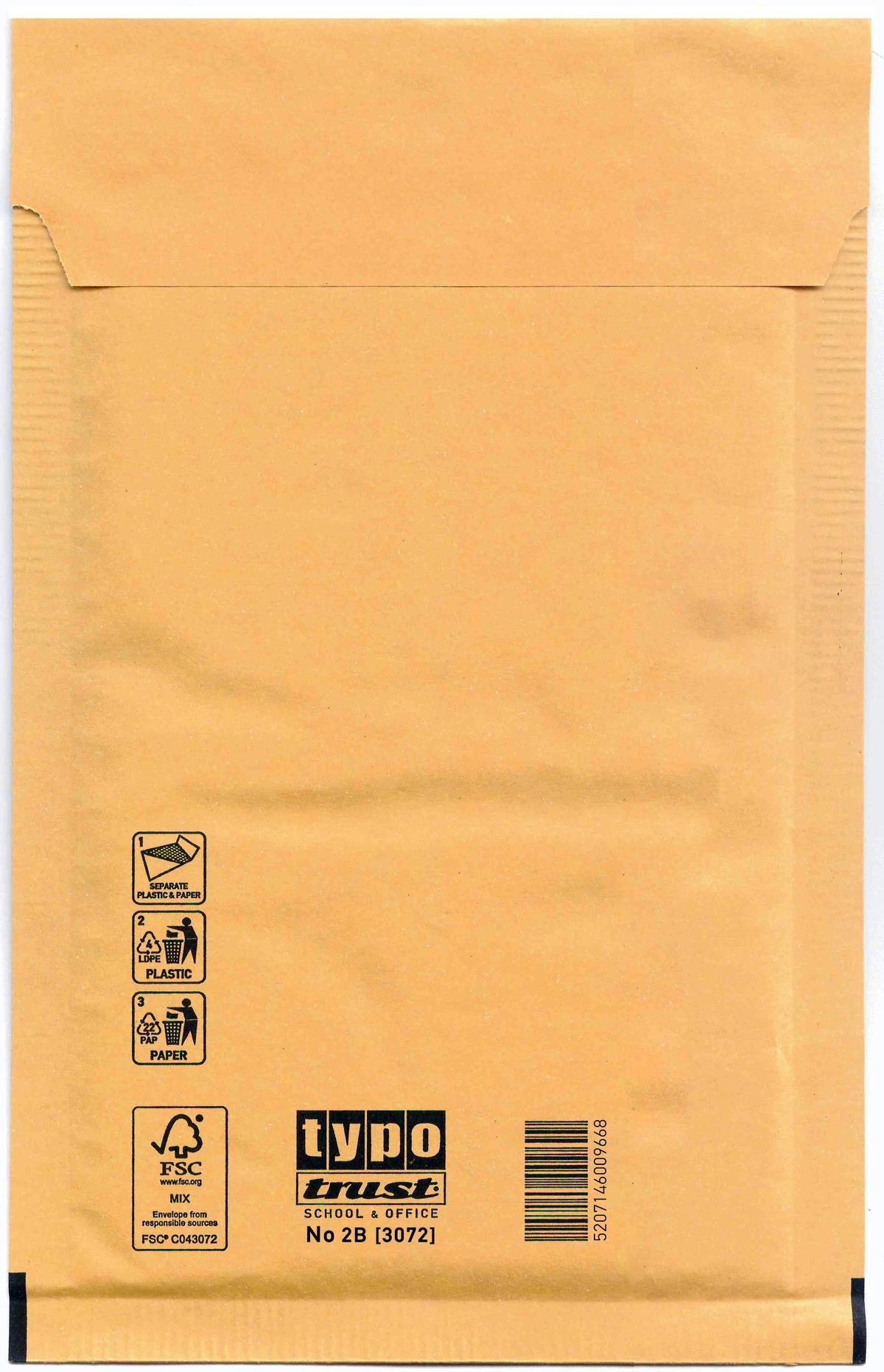 Φάκελος με Φυσαλίδες Ν.2  12 Χ 21,5 cm