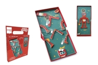 Magnetic puzzle run robot in space