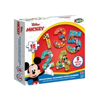 Παζ χρωματισμού αριθμοί 1-5 Mickey