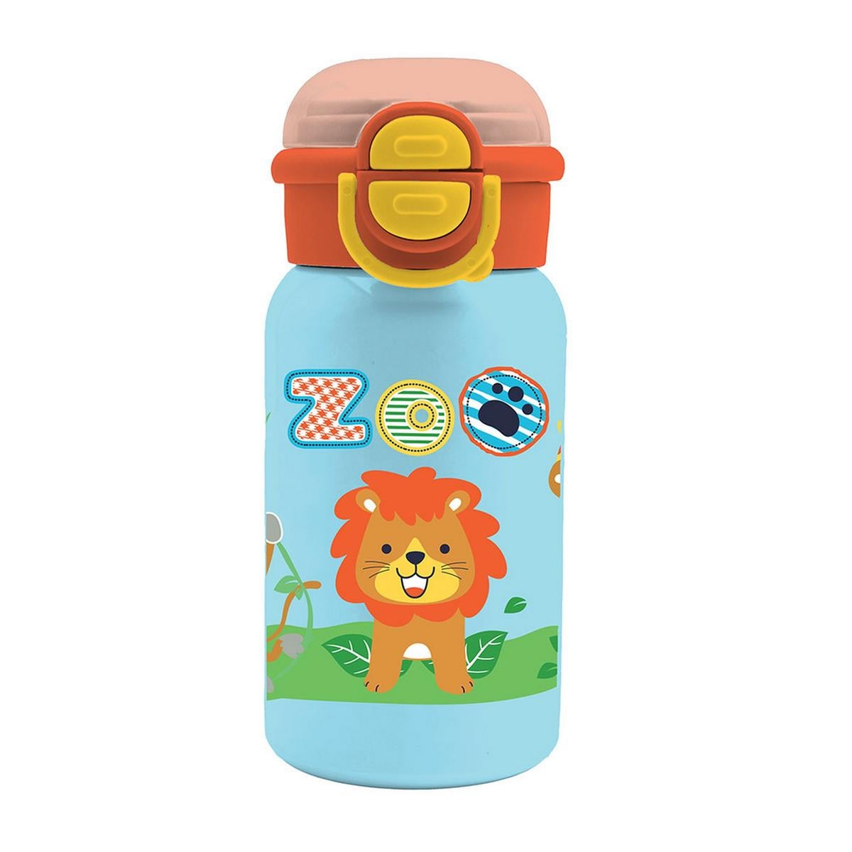 Παγούρι - Θερμός Ανοξείδωτο 420 ml με χερούλια & καλαμάκι Must - Λιονταράκι