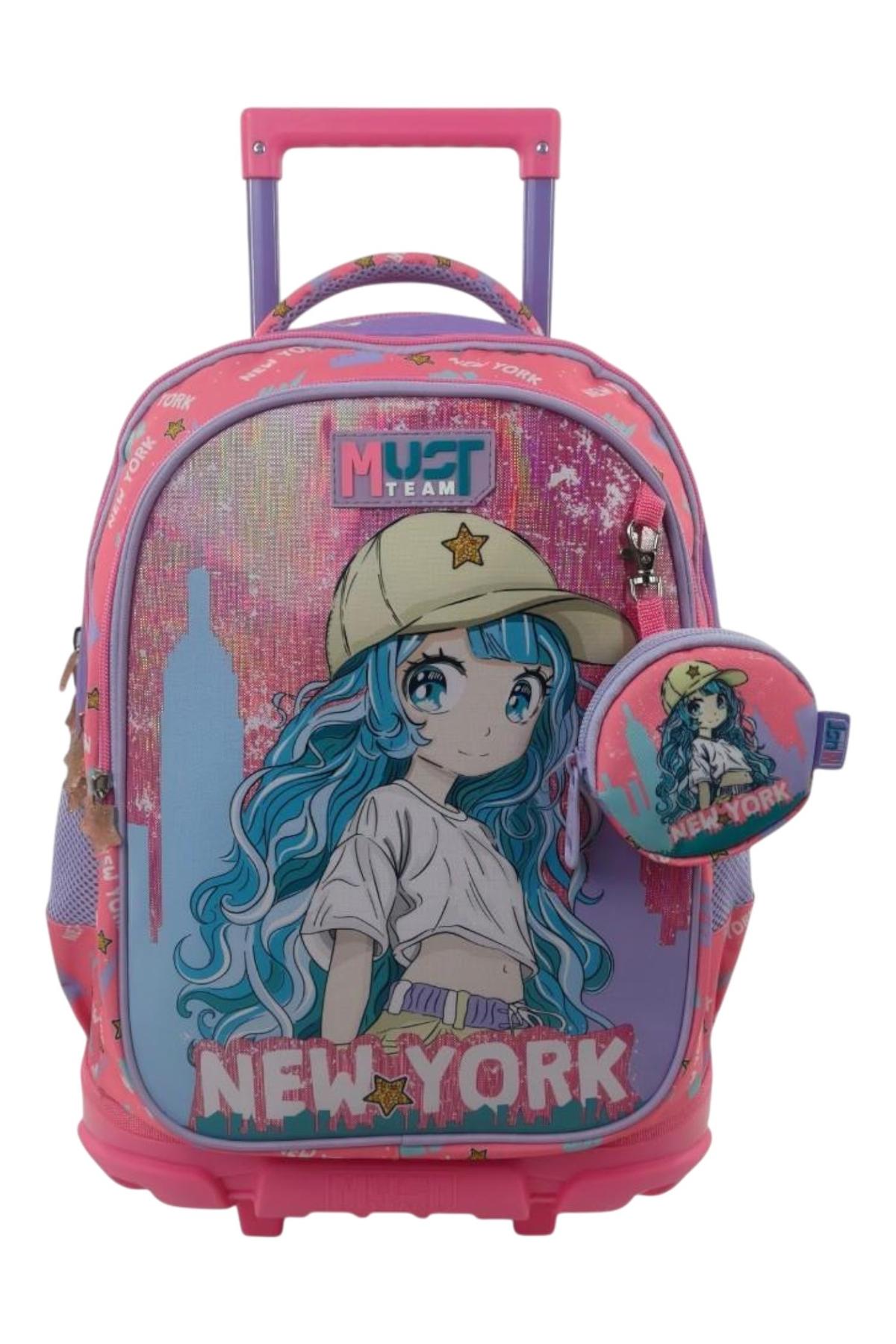 Τσάντα Τρόλεϊ Δημοτικού Must - Blue Hair Girl: New York