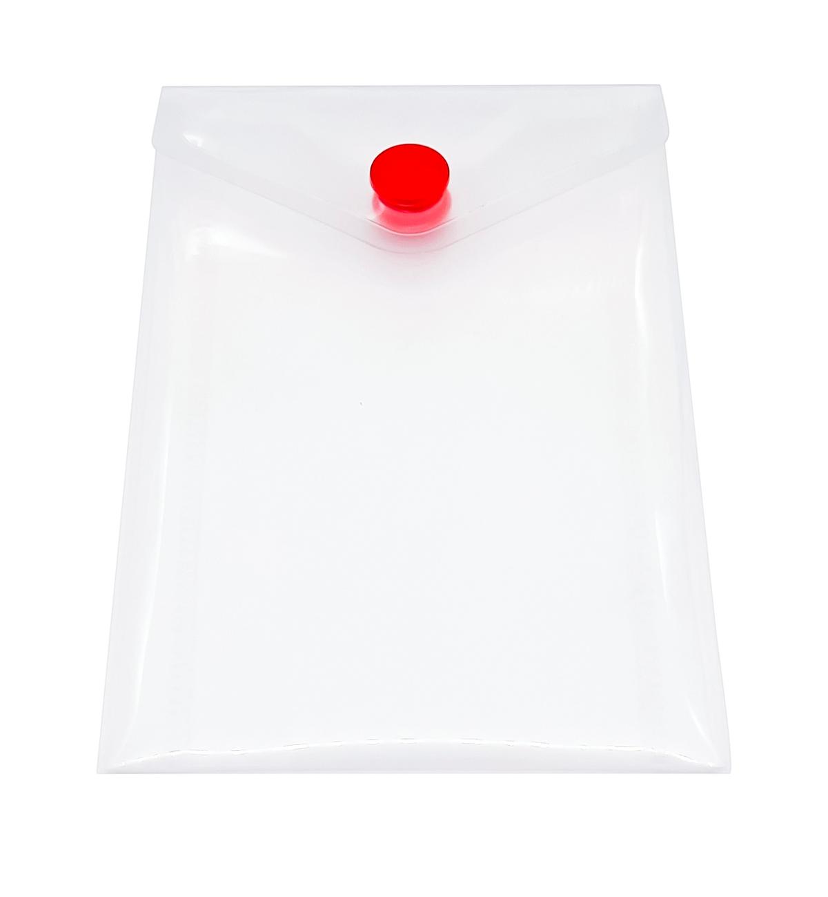 Πλαστικός φάκελος Α7 με κουμπί - διαφανές