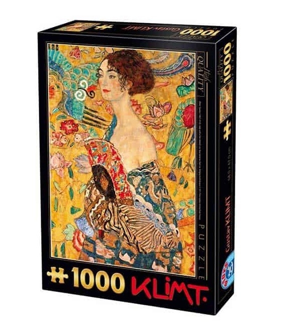 Παζλ 1000 τεμαχίων Klimt - Lady with a Fan