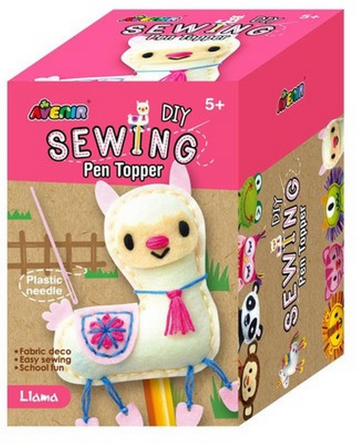Sewing Pen Topper - Lama