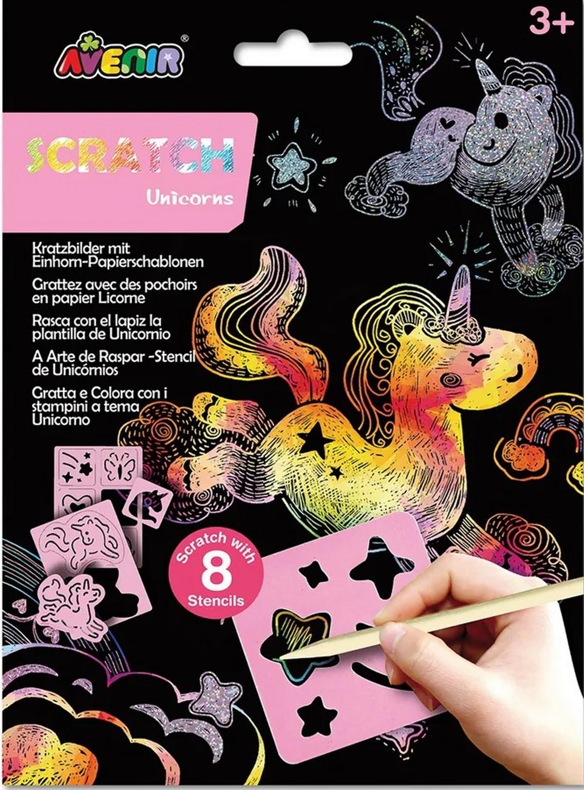 Scratch with Stencil - Unicorns