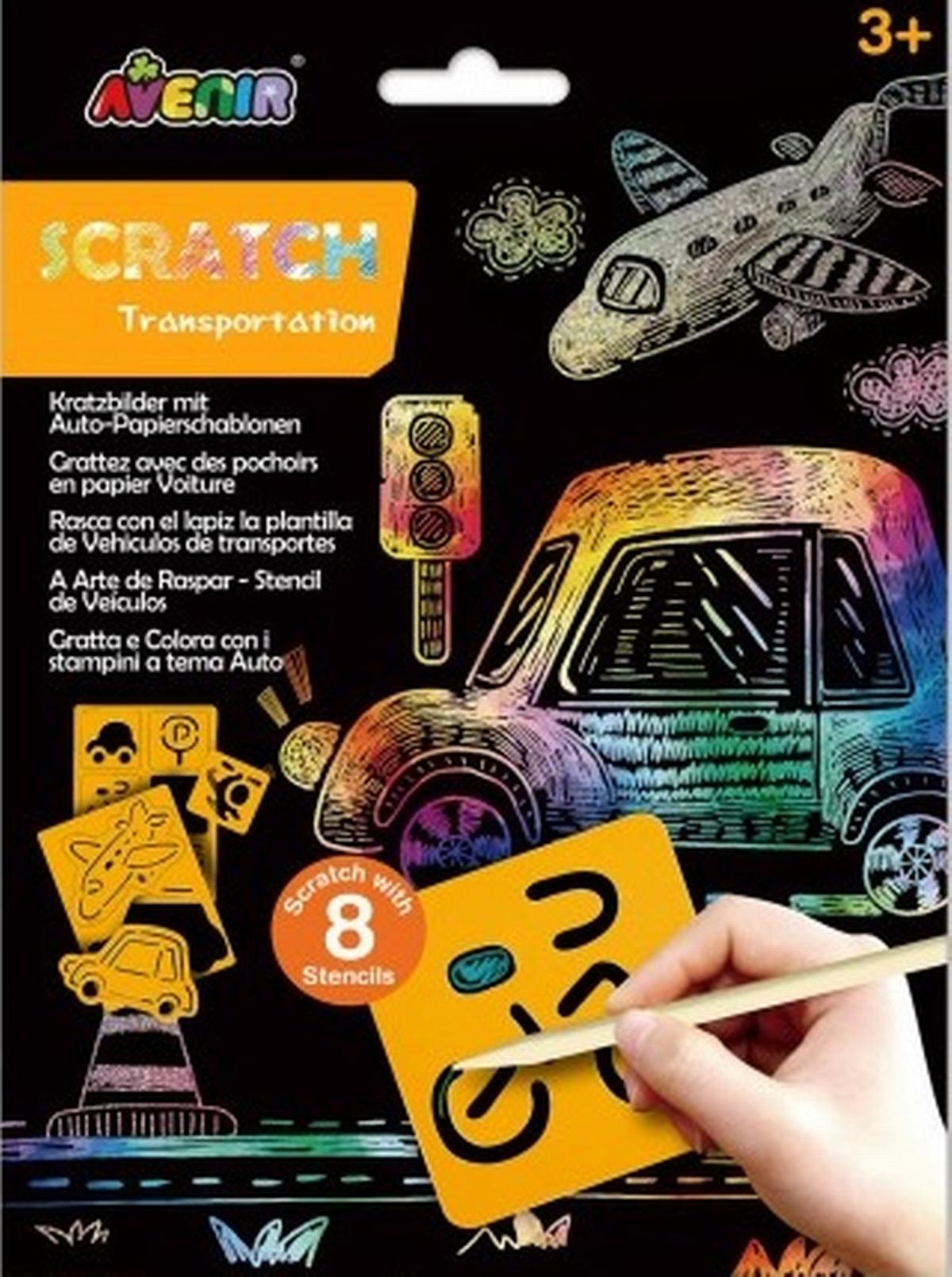 Scratch with Stencil - Transportation