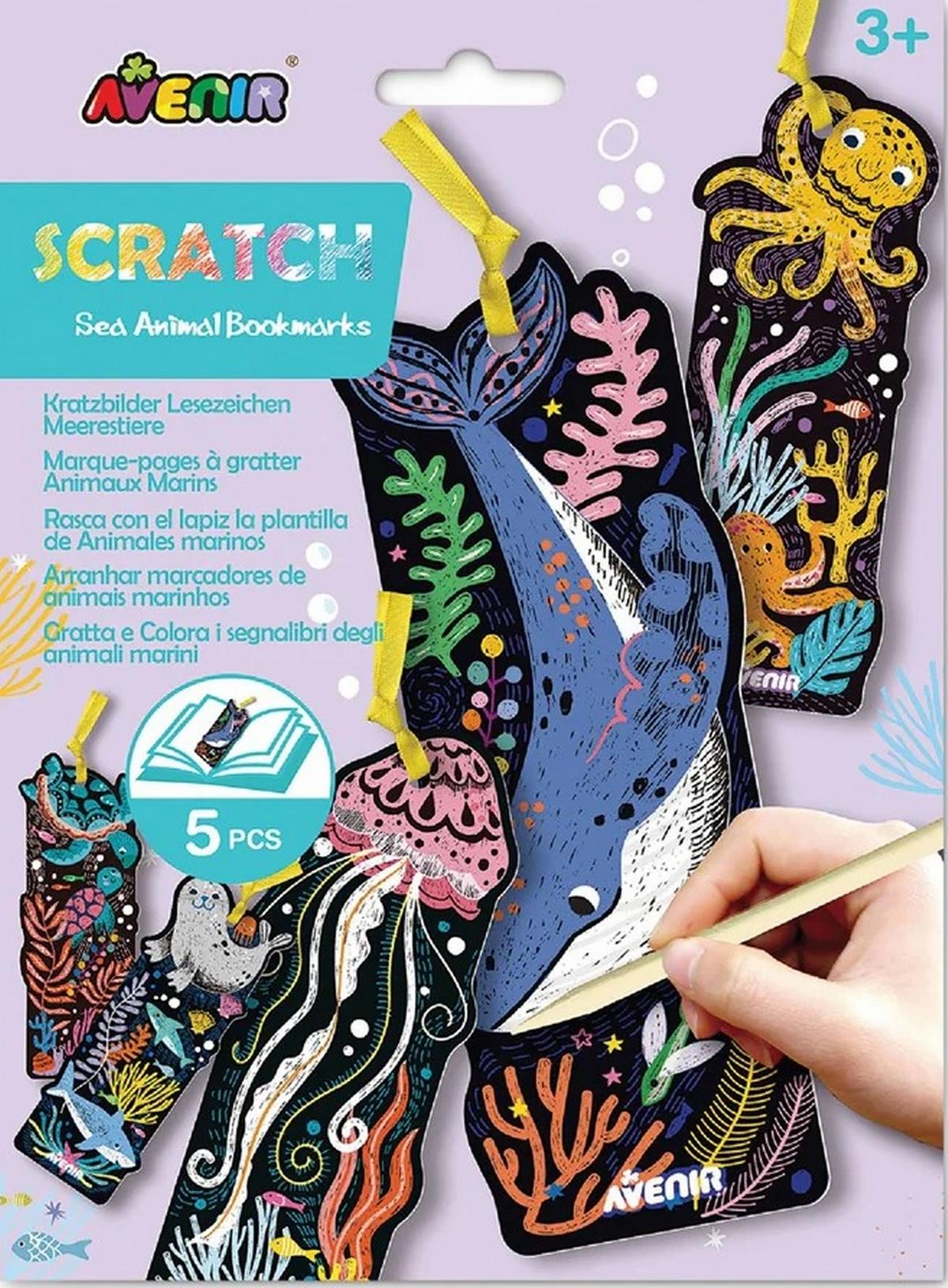 Scratch Bookmarks - Sea Animals Scratch Bookmarks - Sea Animals