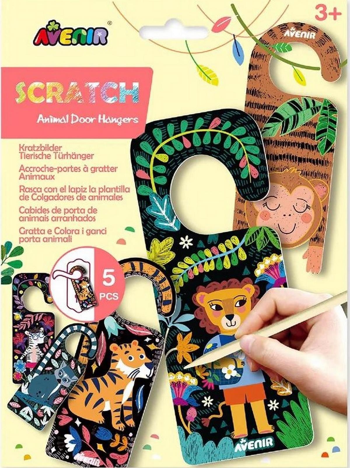 Scratch Door Hangers - Animals