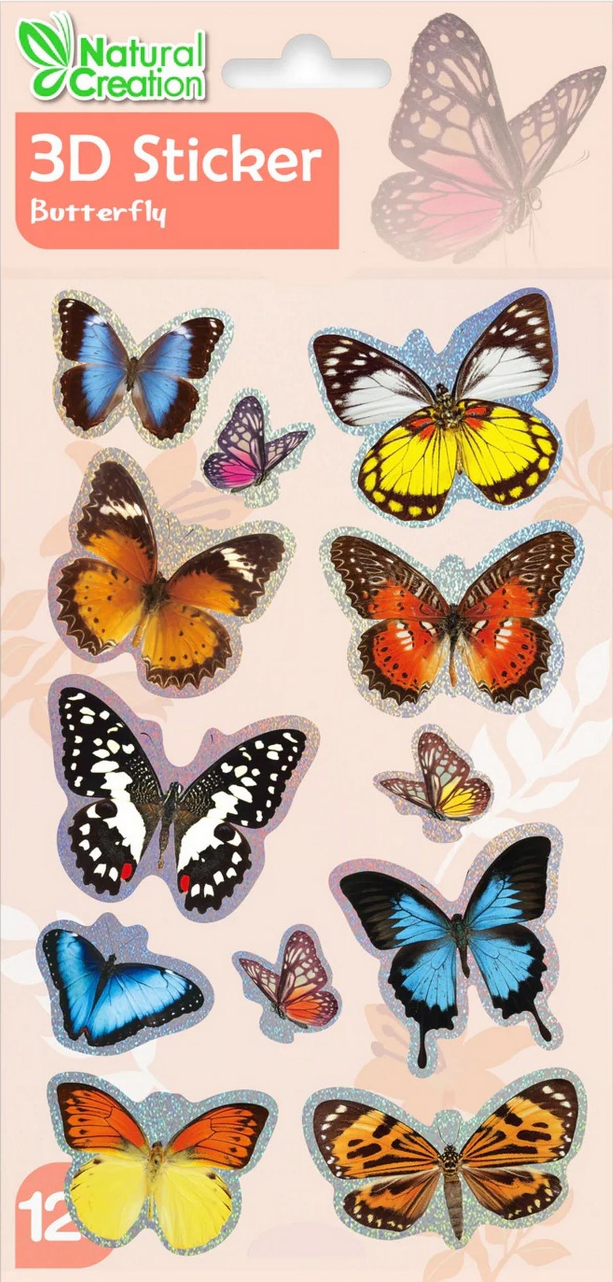 3D Stickers - Butterfly