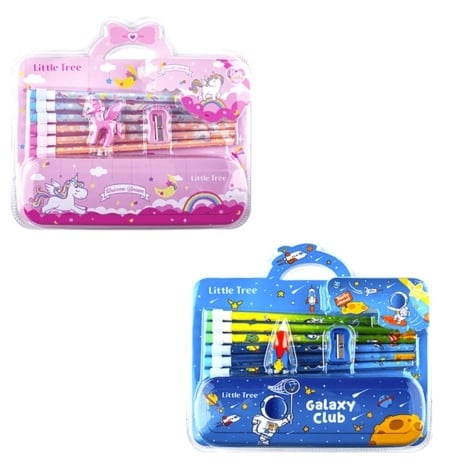 Space Prince/Ocean Princess Pencil Set  in Metal Box