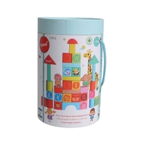Wooden building blocks 34pcs