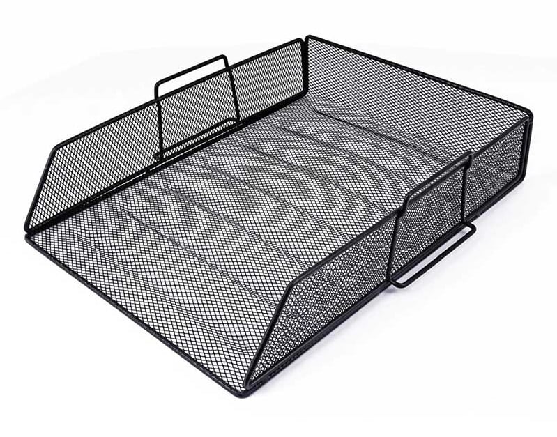 Μεταλλικό tray γραφείου μαύρο