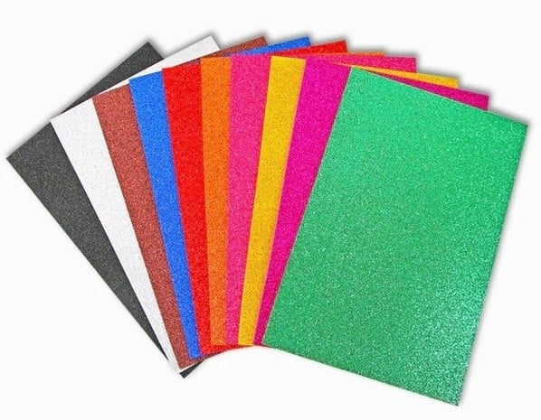 Glitter Sponge Paper 20x30cm - 10 pcs