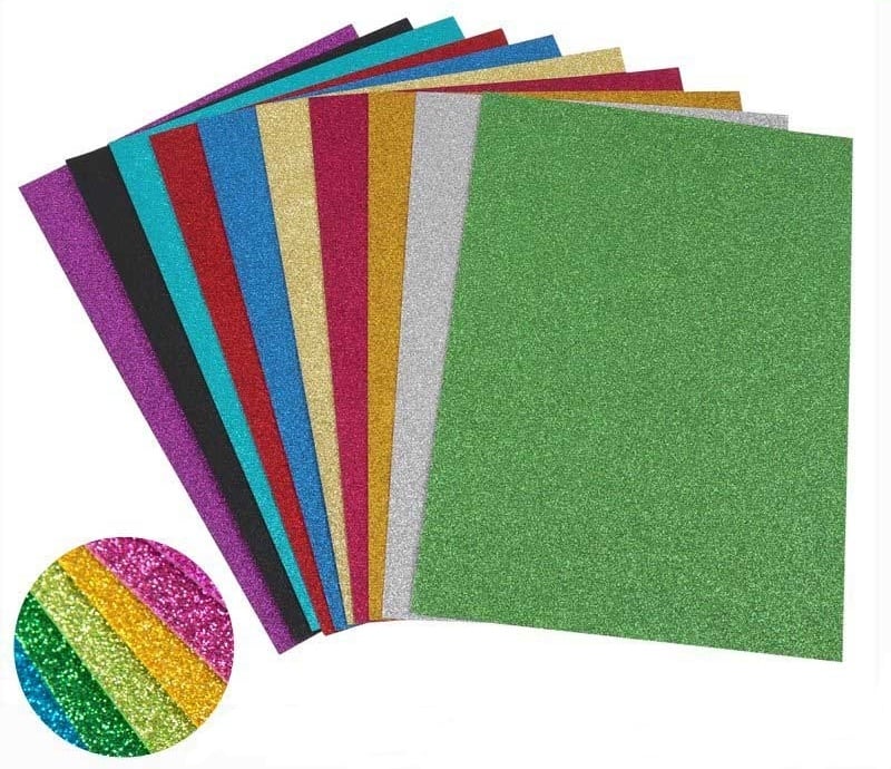 Glitter Craft Paper A4 160gr - 10 pcs
