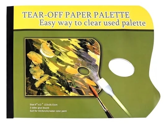 Tear Off Paper Palette 23 x 30.5cm - 40 sheets