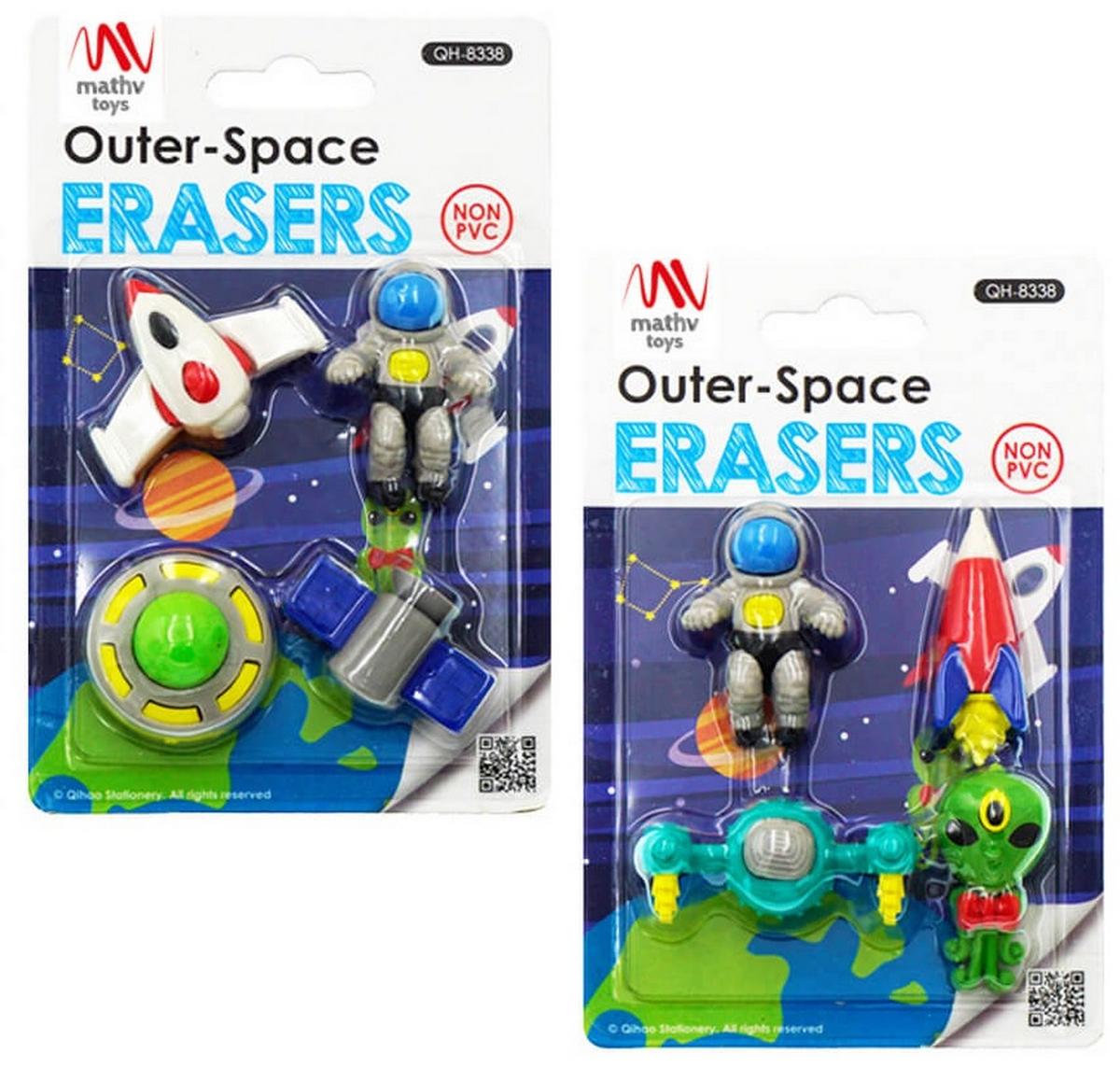Fancy Eraser Set: Outer Space Explorer