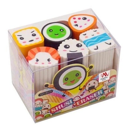 Fancy Eraser Set: Sushi